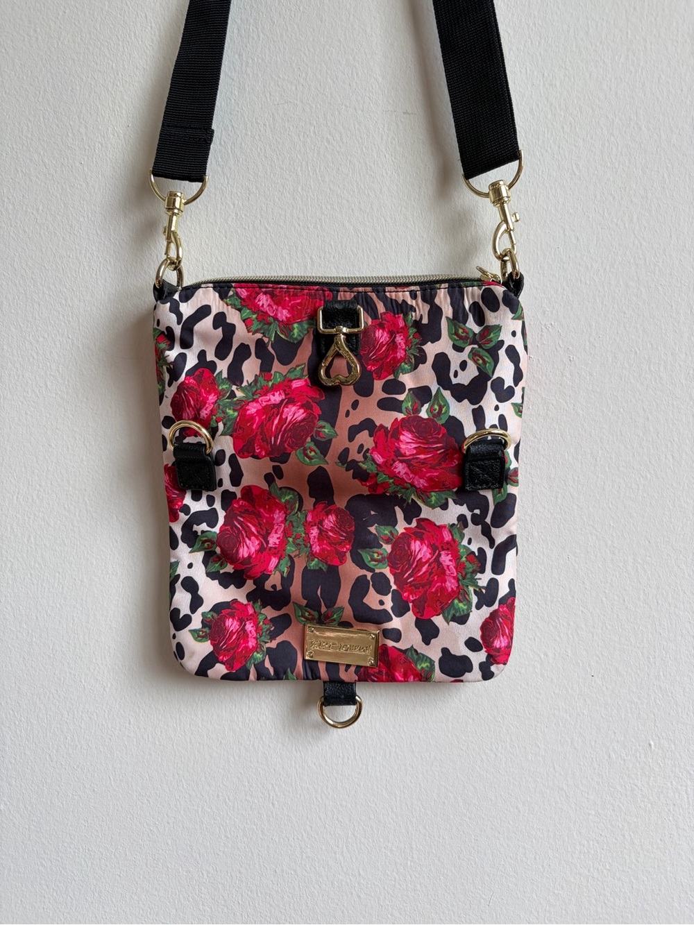 Betsey Johnson Floral Leopard Crossbody Bag - Picture 2 of 7